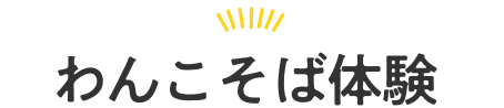 わんこそば体験